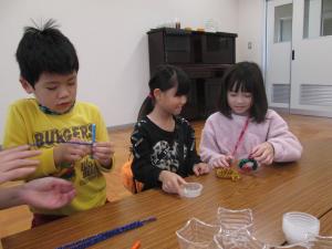 クリスマスの飾りを作りました！