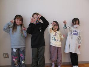 自分だけのかわいいリースのキーホルダーができました！