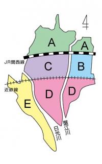蟹江町略図
