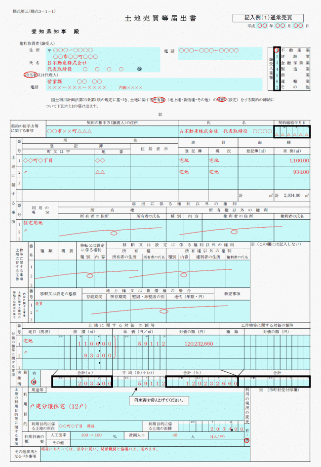 記入例１