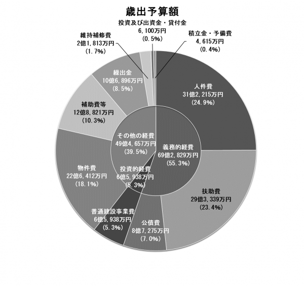 歳出性質別円グラフ